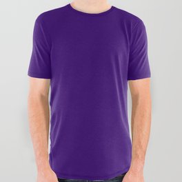 Deep Violet All Over Graphic Tee