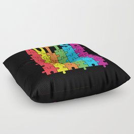I Love Someone With Autism Floor Pillow