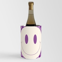 Warp checked smiley in purple Wine Chiller