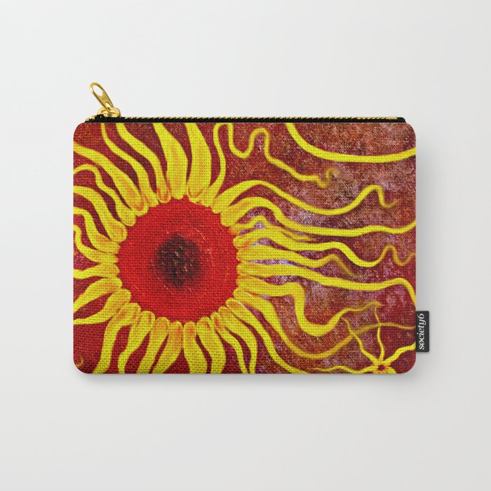 Psychedelic Susan 003, Sunflowers Carry-All Pouch