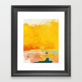 sunny landscape Framed Art Print