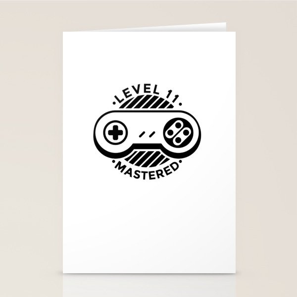 11th birthday gamer and gamer Stationery Cards by HBfunshirts Society6