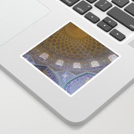 Magical Mosaic Mosque (blue & gold) | Iran Sticker