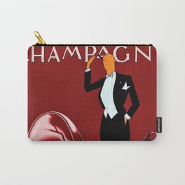 Vintage Champagne Red Paris, France Jazz Age Roaring Twenties Advertisement Poster - Posters Carry-All Pouch | Poster, Champagne, Vintage, Alcohol, Beverages, Barroom, Wine, Spirits, Cordial, Bar 