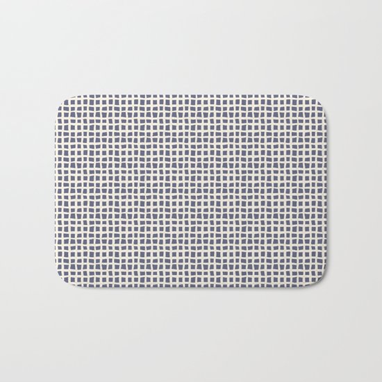 Blue Scribbles Pattern 07 Bath Mat