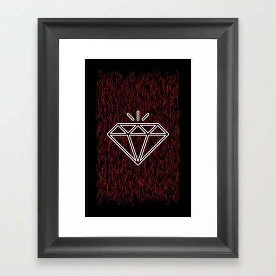 diamond Framed Art Print