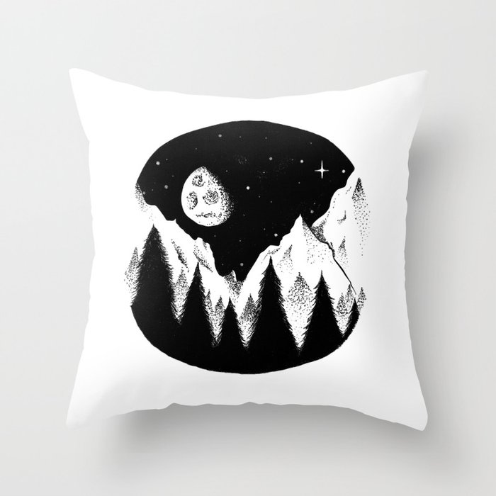 night in the woods Throw Pillow