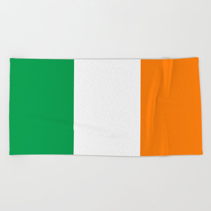 Irish flag of Ireland Beach Towel