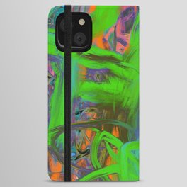 Abstract expressionist Art. Abstract Painting 76. iPhone Wallet Case
