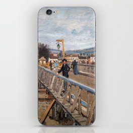 Alfred Sisley - Footbridge at Argenteuil iPhone Skin