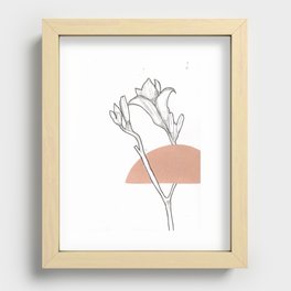 Flower Drawing Recessed Framed Print