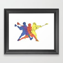 Lacrosse Framed Art Print