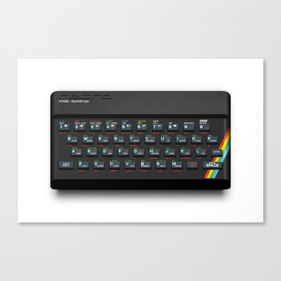 Pixel Spectrum Canvas Print