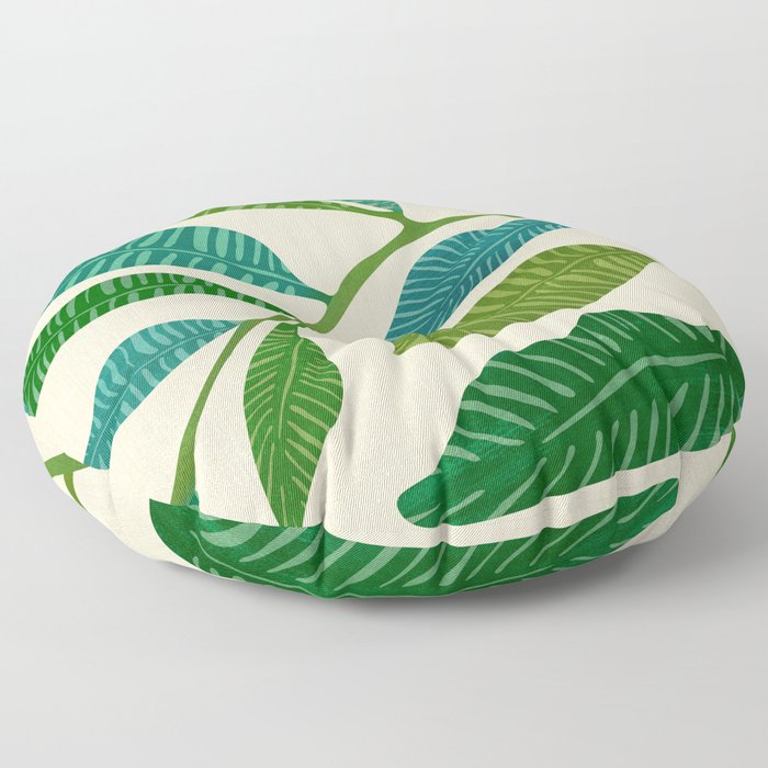 Let's Go Botanical Floor Pillow