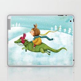 Anietshka and the snow Laptop & iPad Skin
