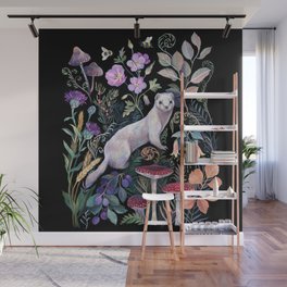 White Ermine Wall Mural