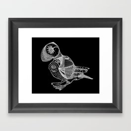 Puffin - inverted Framed Art Print