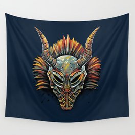 Killmonger Tribal Mask Wall Tapestry