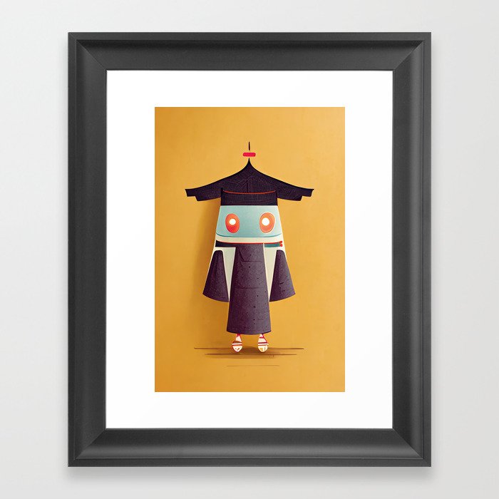 Kimono Bot Framed Art Print