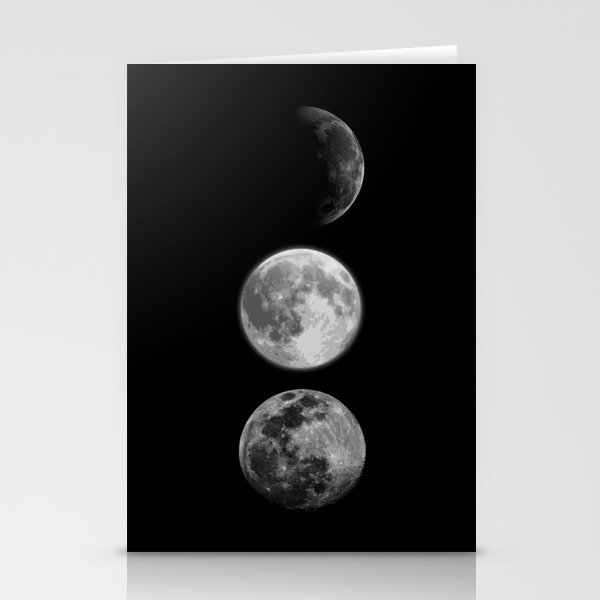 Three Moons Stationery Cards