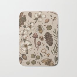 Nature Walks (Light Background) Bath Mat