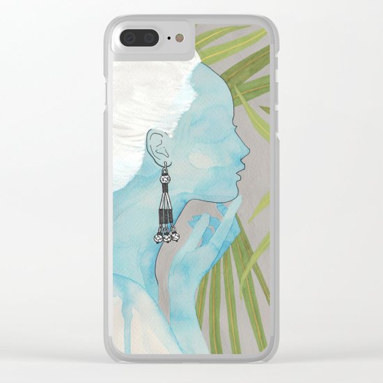 girls with silver jewelry / palmiye II Clear iPhone Case