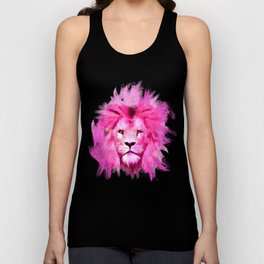 A pink lion looked at me Tank Top