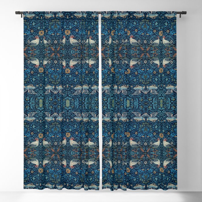 William Morris Arts & Crafts Pattern #5 Blackout Curtain