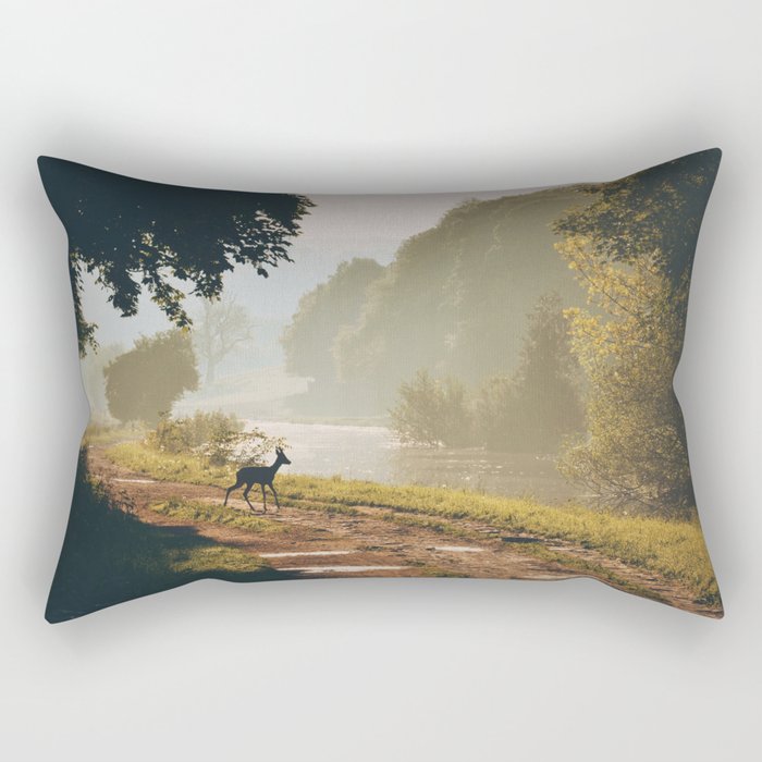 Deer Dawn Rectangular Pillow