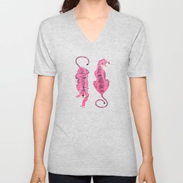 The Chase: Night Race Pink Tiger Edition V Neck T Shirt