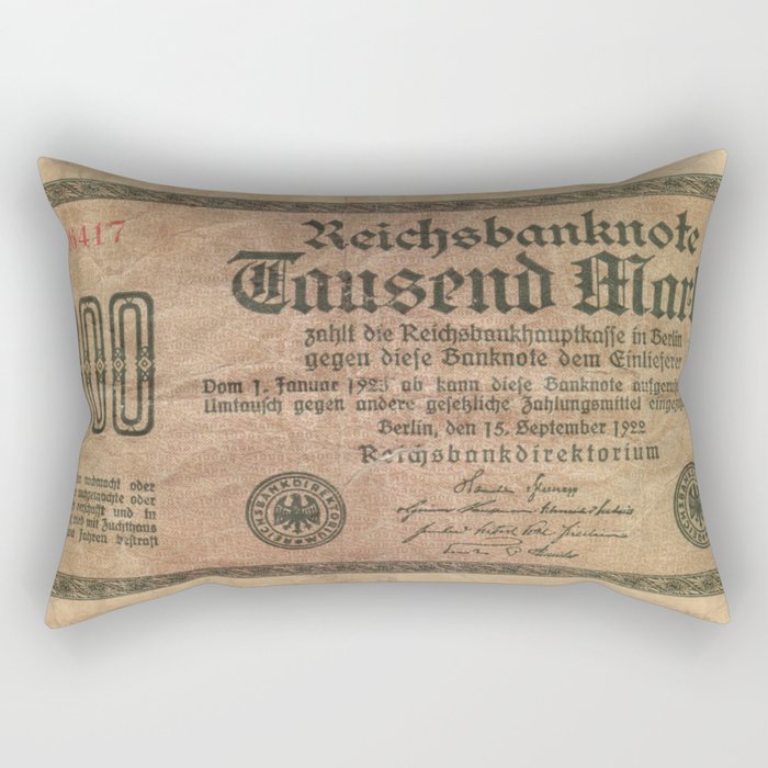 Germany Paper Money Rectangular Pillow