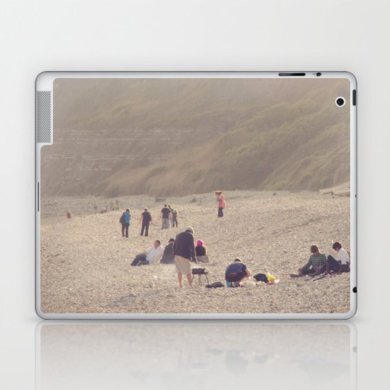 sandy sausages by the sea shore... Laptop & iPad Skin