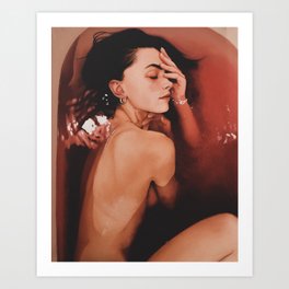 Red Water Art Print