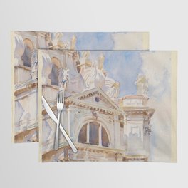 Vintage Watercolor Venice The Salute by John Singer Sargent Placemat