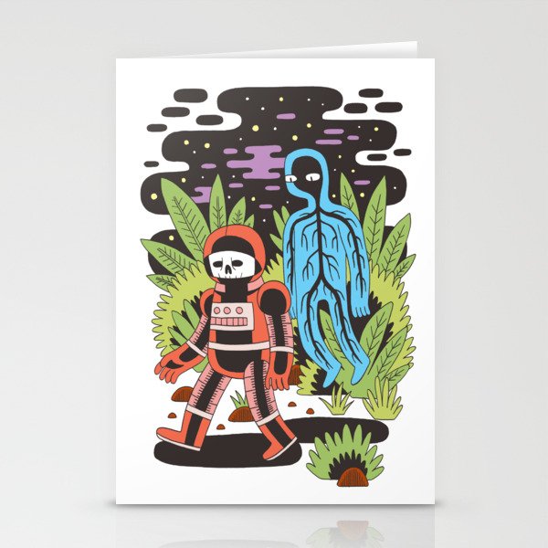 Ghost Space Stationery Cards