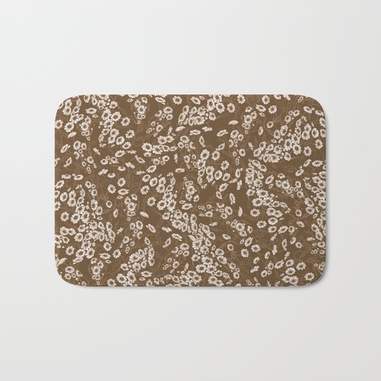 Daisy Dream Sepia Bath Mat