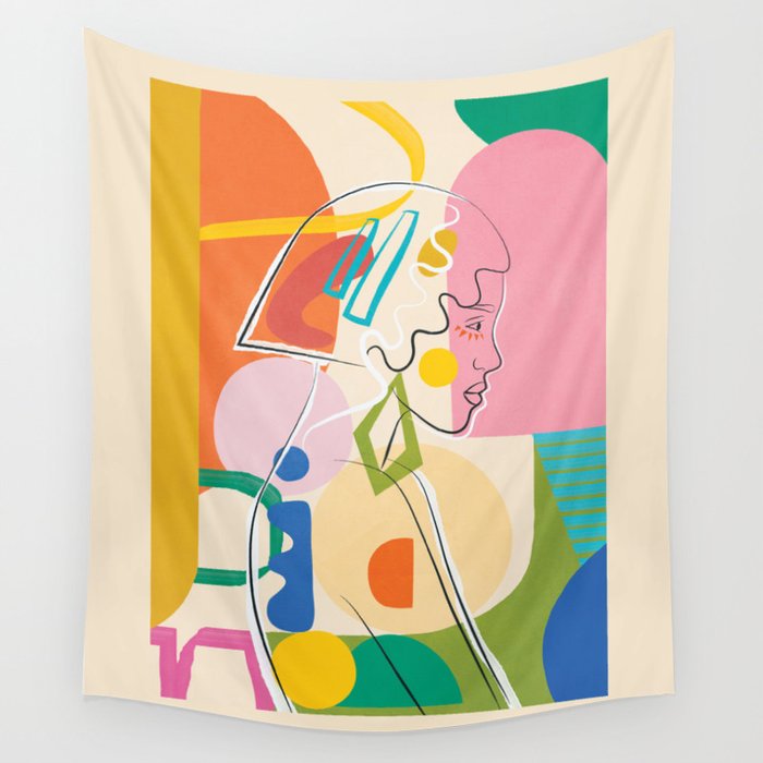 Abstract Woman 13 Wall Tapestry