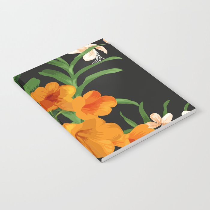 Orange Flowers Notebook