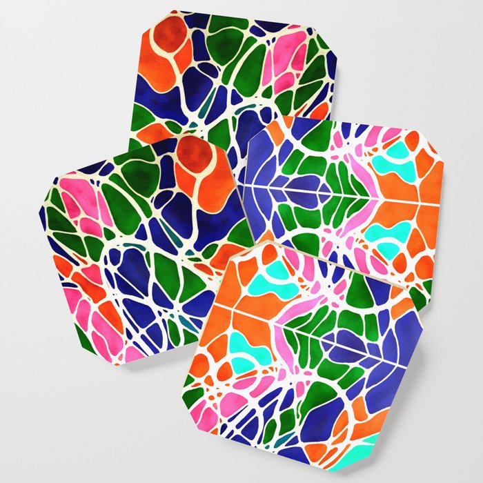 Edited Neurographic pattern with a circles and variety shapes by MariDani Coaster