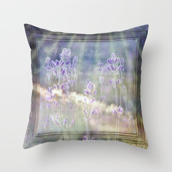 Blue as far as you can see Throw Pillow