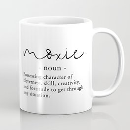 Moxie Definition - Minimalist Black Mug
