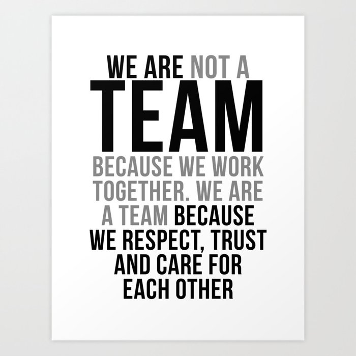 We Are A Team, Teamwork Quotes, Office Decor, Office Wall Art Throw Pillow  for Sale by Officedecor