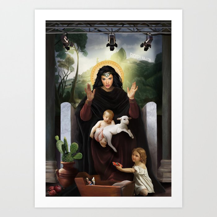 Gal Gadot / holy mother Art Print