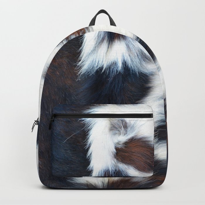 Luxury cowhide decorative print Backpack