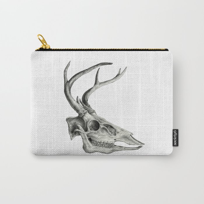 Deer Skull (No Background) Carry-All Pouch