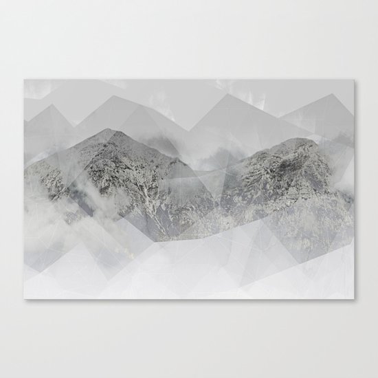 Snowy Mountains Canvas Print