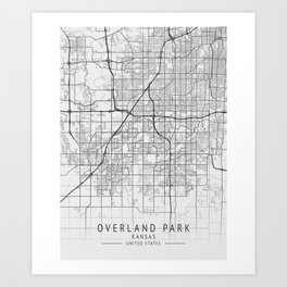 Overland Park Kansas city map Art Print | Overlandparkwall, Overlandparkcity, Overlandpark, Graphicdesign, Overlandparkmap 