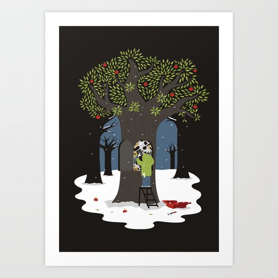 Dissolute tree Art Print