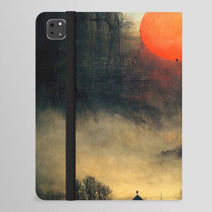 Sunset on a strange alien world iPad Folio Case