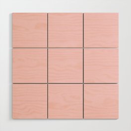 Solid Pink Wood Wall Art